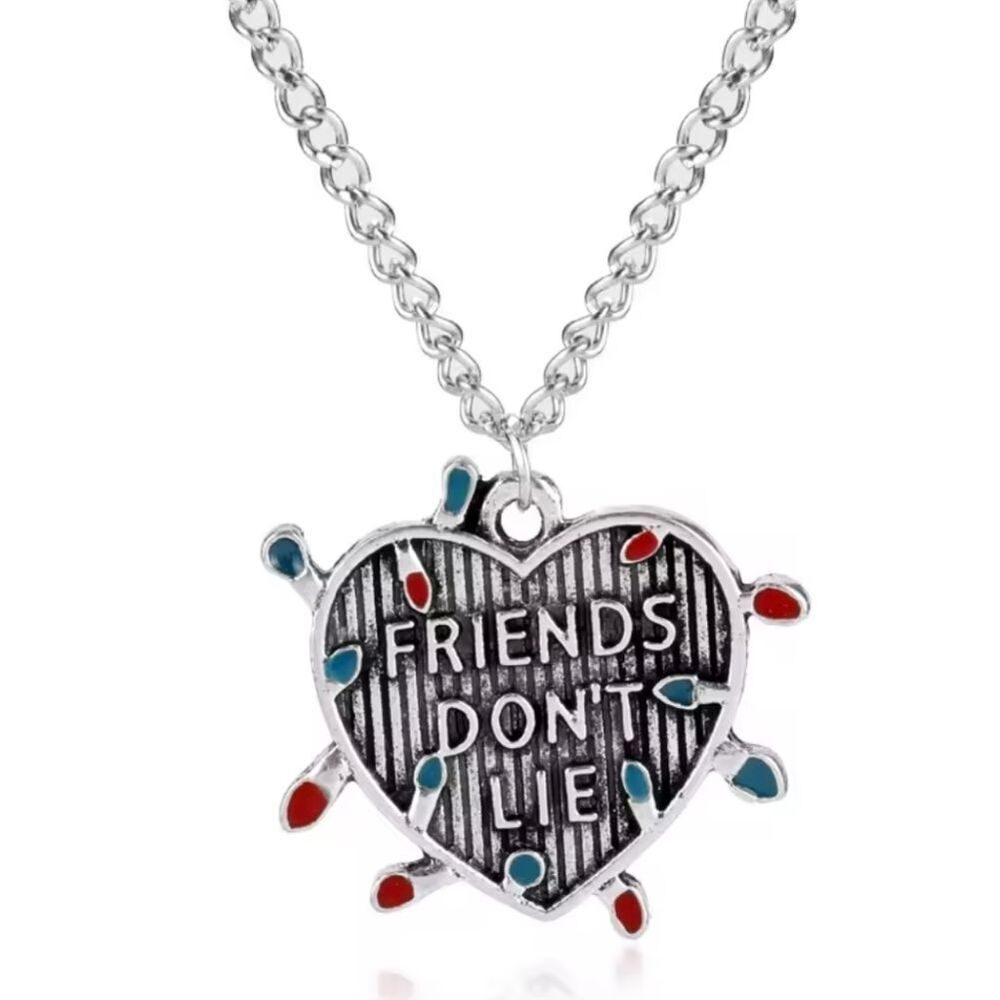 Stranger Things "Friends Dont Lie" Necklace